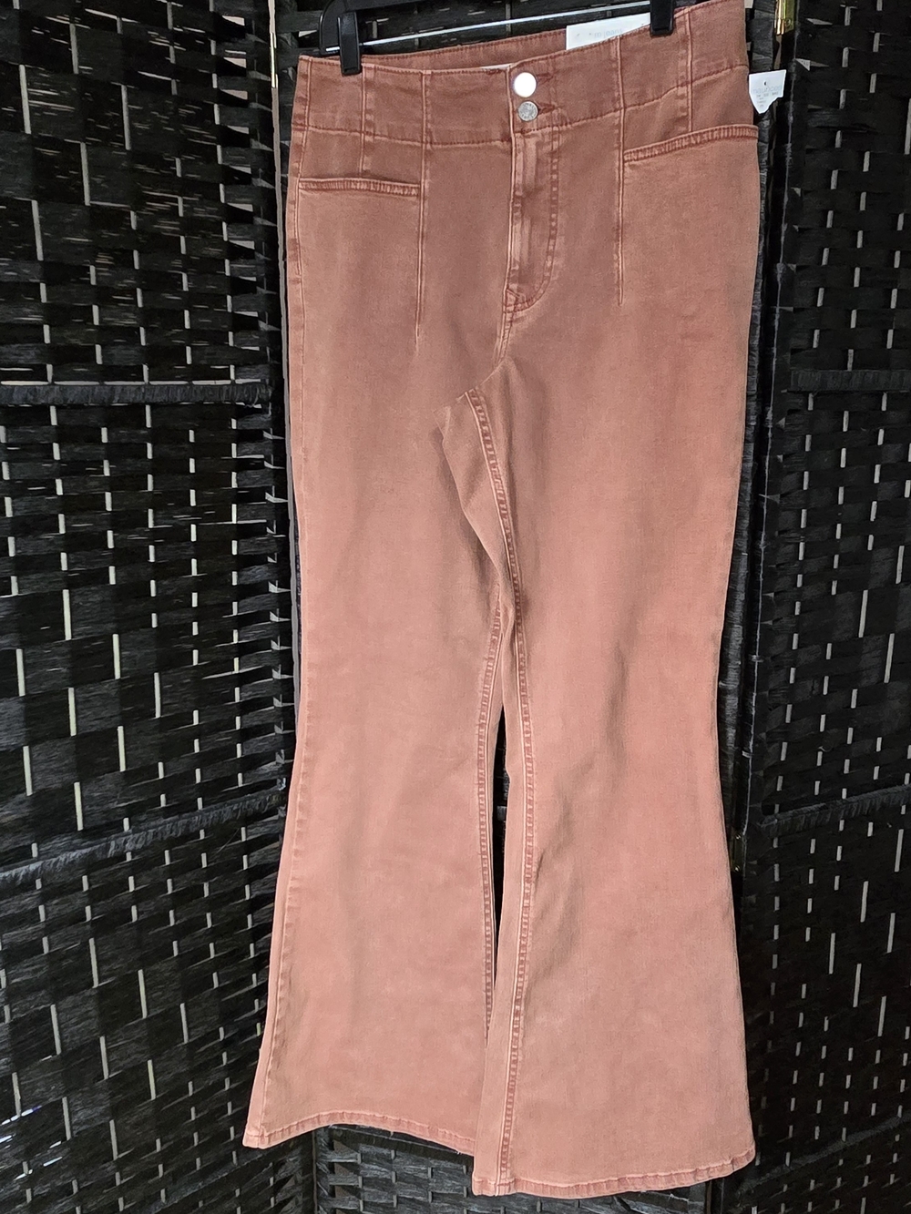 Maurices M Jeans Women's Rust Flare High Rise Stretch Size 12 Jeans NWT